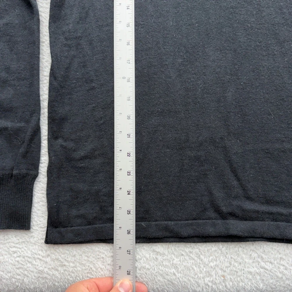 The North Face Mens‎ Black Quarter Zip Cotton Wool Blend Sweater Small Mock Neck